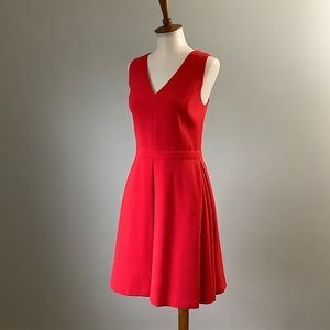 Adelyn Rae Fit and Flare Red Dress with Pockets Size S